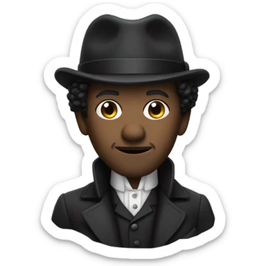 Black Sherlock Holmes  sticker