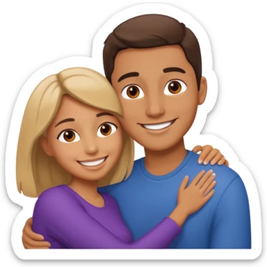 flirty couples sticker