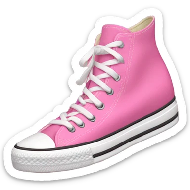 Pink pair of converse sticker