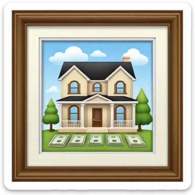 home with sample cash sticker