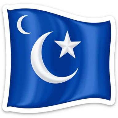Gokturk flag emoji copy sticker