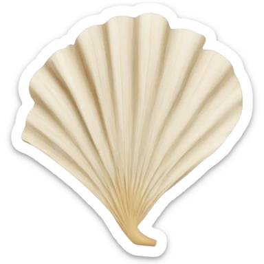 Beige Palm leaf gingko  sticker