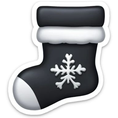 Gothic Christmas stocking sticker