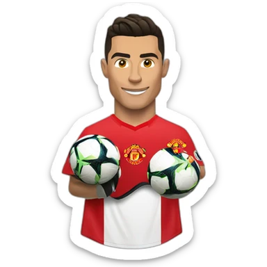 Cristiano Ronaldo in Manchester United sticker