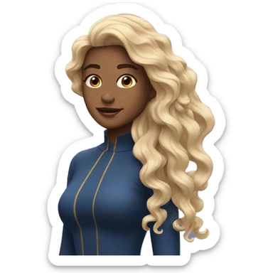 Waves. en cabello sticker