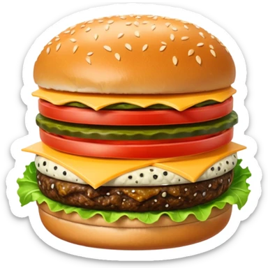 Kapibara burger sticker