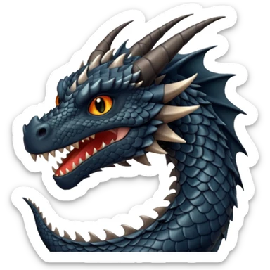 dnd 5e young black dragon boss monster sticker