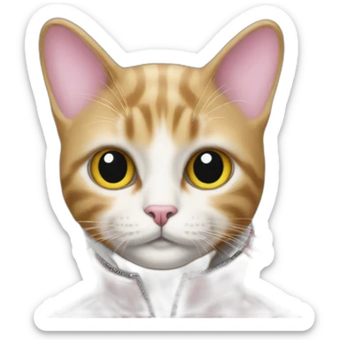 Balenciaga fashionable cat sticker