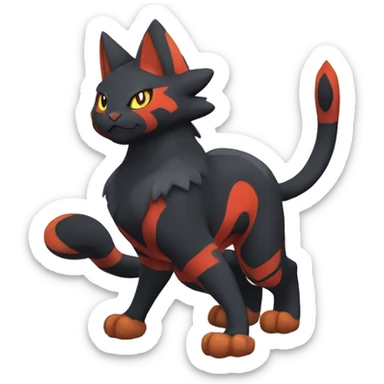 Pokemon mega litten y sticker