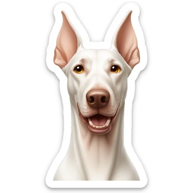 Albino Doberman  sticker