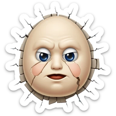 Humpty Dumpty Sat On A Wall sticker