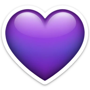 BLACK AND PURPLE HEART IN A CIRCLE sticker