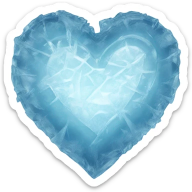 Corazón  de hielo sticker