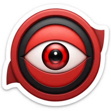 Only the Itachi Uchiha Mangekyo sharingan eye  sticker