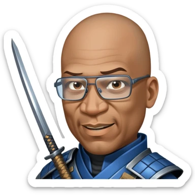 Samurai Defender sticker