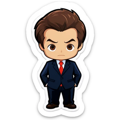 Me wearing a suit  sticker