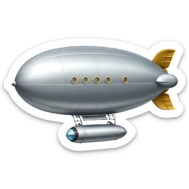 flying zeppelin  sticker