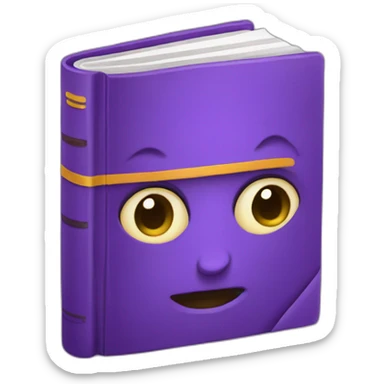 Libro morado sticker