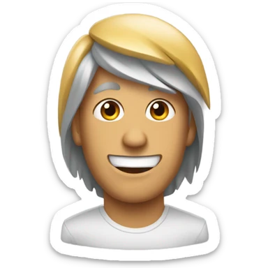 La cara de frente de un hipopótamo  sticker