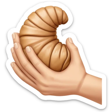 hand golding prolapsed anus sticker