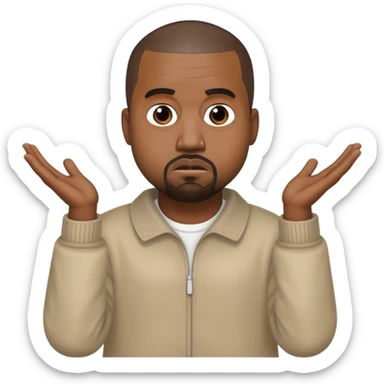 Kanye west shrug sticker