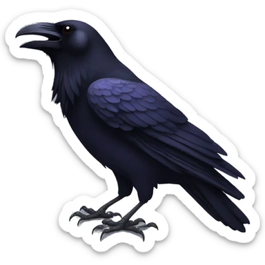 Raven Cawing  sticker