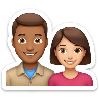 папа и мама sticker