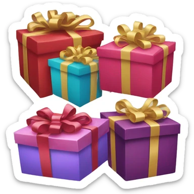Group of presents sticker