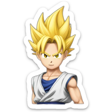 Teen gohan super sayain 2 sticker