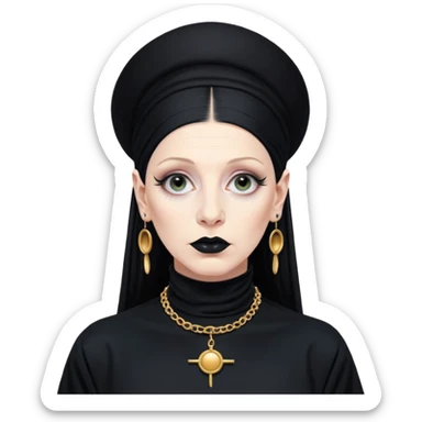 Lene Lovich as seen on the cover of the album Stateless sticker