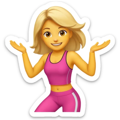 j'ai besoin d'un emoji qui encourage les femme a faire le sport sticker