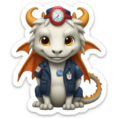 Emt dragon sticker