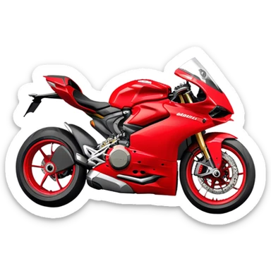 Ducati Panigale (Sportbike) - Ducati Panigale V4 (Model Year: 2022) (Iconic colour: Red) sticker