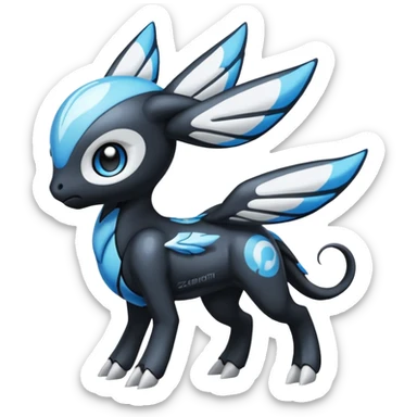 Meloetta-Zekrom-Pokémon-Fakémon-fusion-hybrid-creature sticker