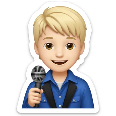singer  boy sticker emoji
 sticker
