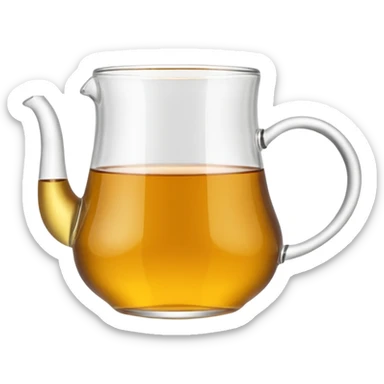 A traditional Turkish/Azerbaijani pear-shaped tea glass.” Generate an emoji for sending in text sticker