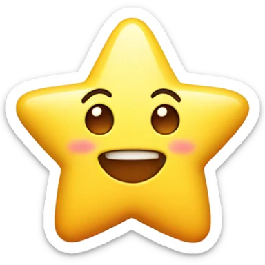 Cute star sticker