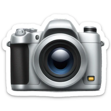 silver digital camera  sticker