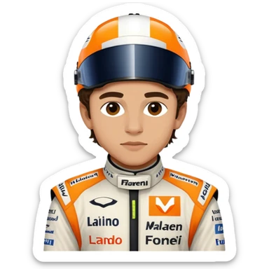 lando norris the mclaren f1 driver sticker