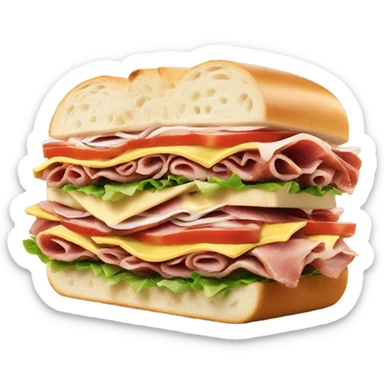 Jersey Mikes logo and samdwhich sticker