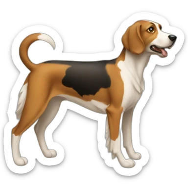 greek hunting dog sticker