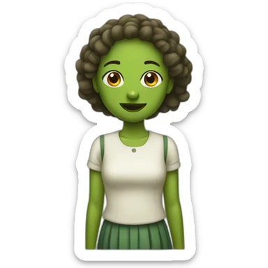 pickle girl sticker