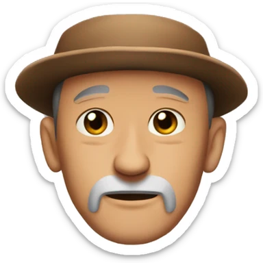 side profile of tony tony chopper with a recessed chin and long nose sticker