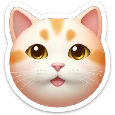 Mochi Mochi peach cat sticker