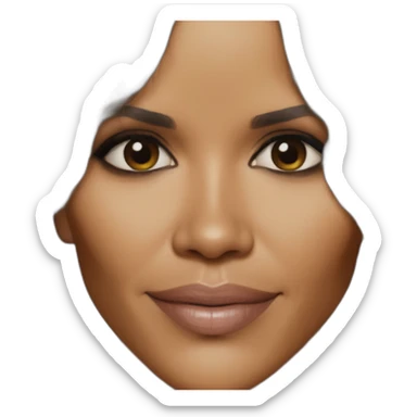 Halle berry beach only skin nothing else sticker