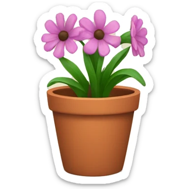 flower pot sticker