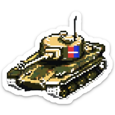 Russian tank sticker