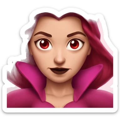 Scary scarlet witch sticker
