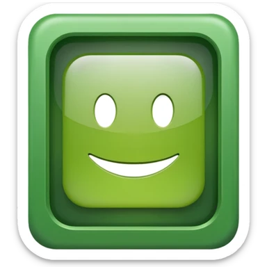 code symbol '</>' inside a green square with a slight shadow, emoji style, simple, no text sticker