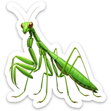 Praying mantis emoji sticker